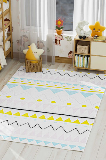 SteweHome Παιδικό Χαλί Μπλε 80x150cm Πάχους 60mm