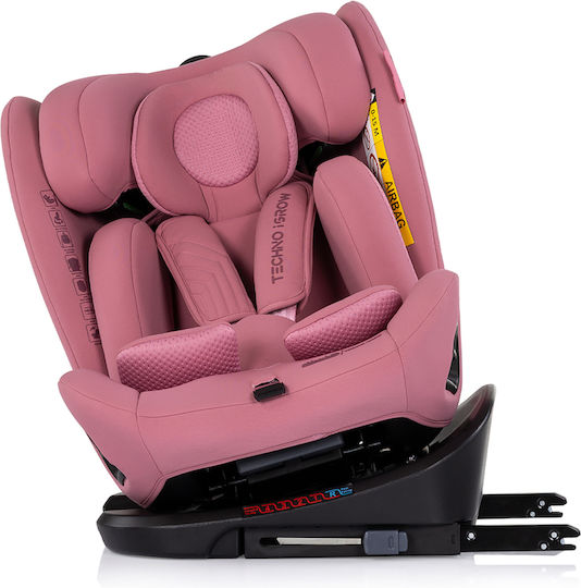 Chipolino Techno Igrow Столче за кола i-Размер с ISOfix Розово Пудра 0-36 кг