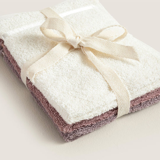 SteweHome Hand Towels Lilac 3 Pieces