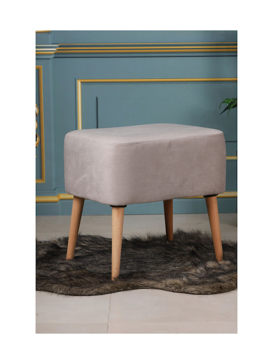 Living Room Wooden Beige Stool