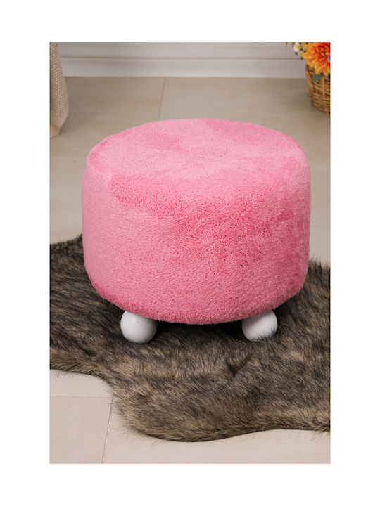 Living Room Stools Upholstered With Natural Velvet