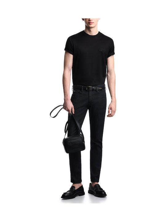 Herren Jeanshosen Elastisches Slim Fit Schwarz