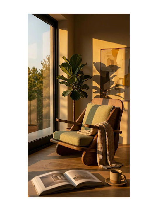 Green Armchair 65x55x55cm