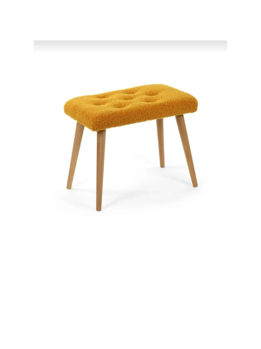 Living Room Wooden Orange Stool 60x35x35cm