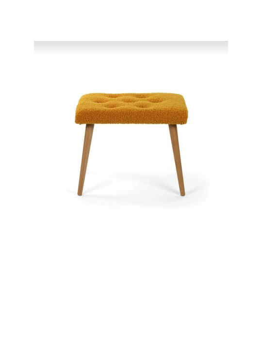 Living Room Wooden Orange Stool 60x35x35cm