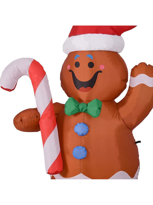 Bakaji Inflatable Christmas Gingerbread Man 150 cm Led Outdoor 02052860