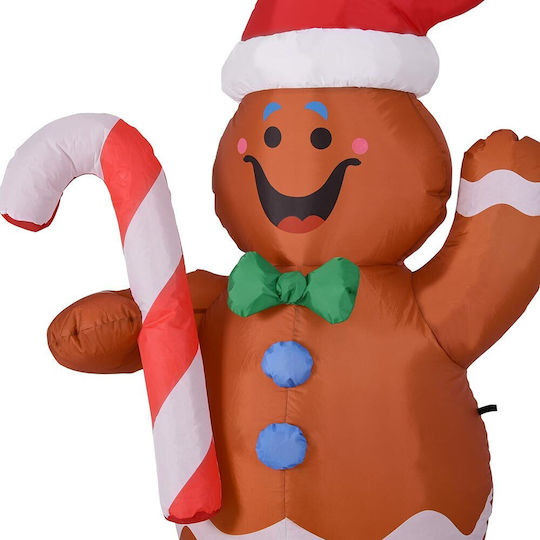 Bakaji Inflatable Christmas Gingerbread Man 150 cm Led Outdoor 02052860