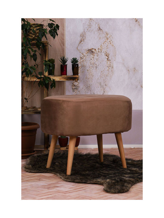 Living Room Wooden Brown Stool