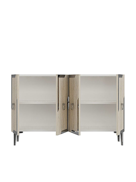 White TV Stand L120xD32xH75cm