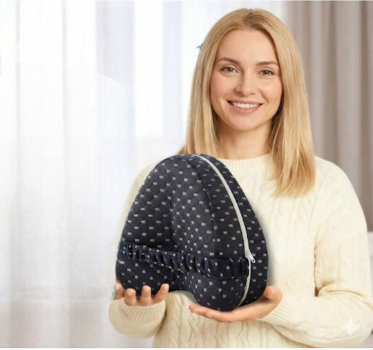 SteweHome Μαξιλαράκι Ταξιδίου Memory Foam Navy Μπλε