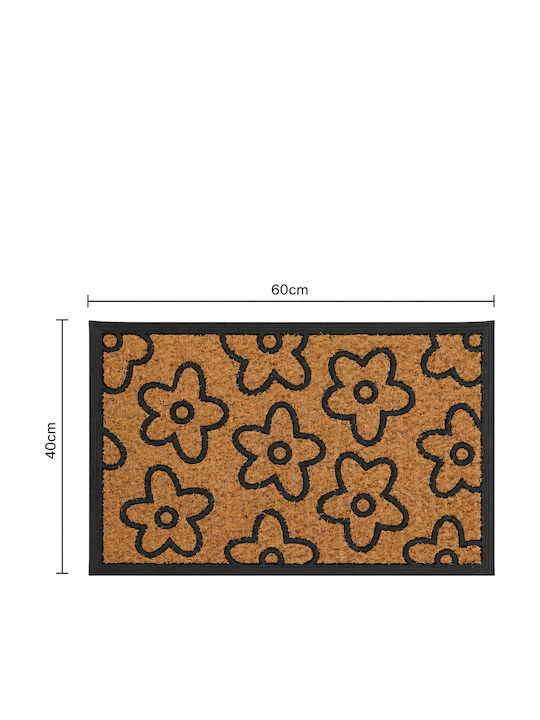 MRShome Πατάκι Εισόδου από Καουτσούκ 40x60εκ.