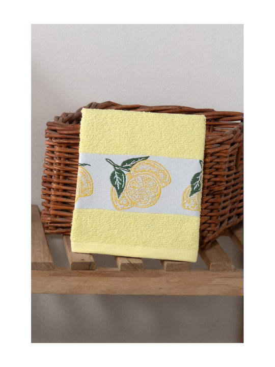SteweHome Kitchen Towel Made of 100% Cotton in Yellow Colour 30x50cm 6 Pieces