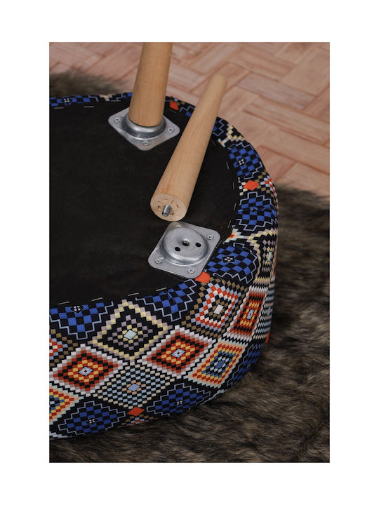 Living Room Wooden Oval Stool