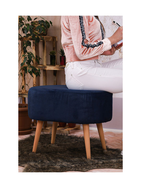 Living Room Wooden Oval Stool