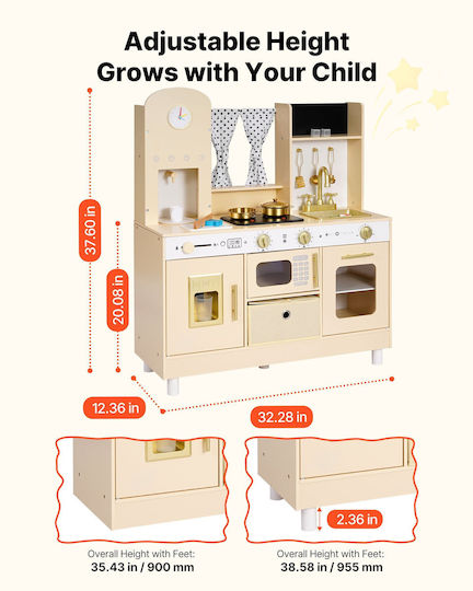 Vevor Wooden Kids Kitchen for 8+ Years