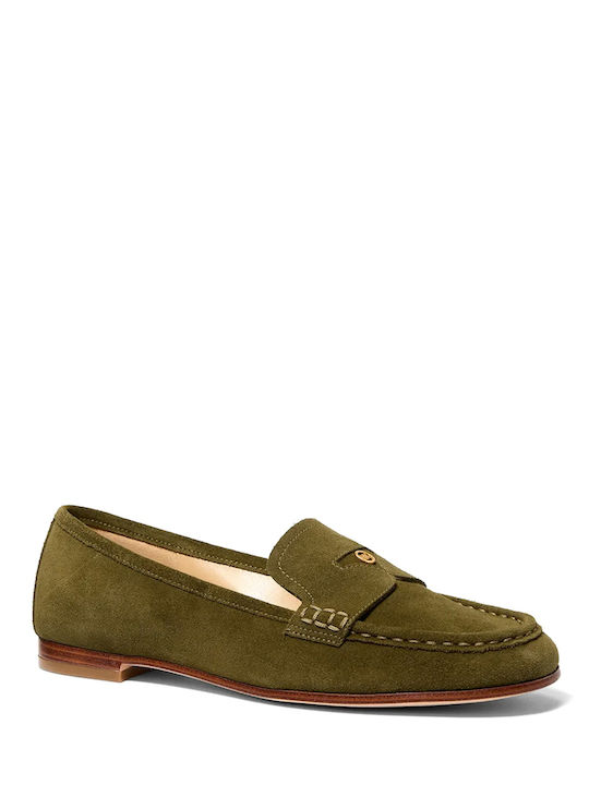 Michael Kors Women's Loafers in Green Colour