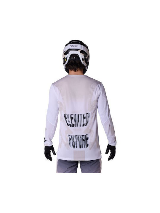 Fox Flexair LS Jersey Men's Long Sleeve Mountain Bike White Jersey
