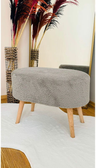 Hocker Für Das Wohnzimmer Grau 45x60x45cm