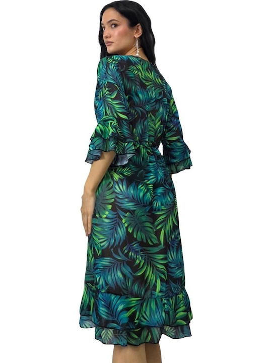 Καφτάνι Παραλίας Jungle Print