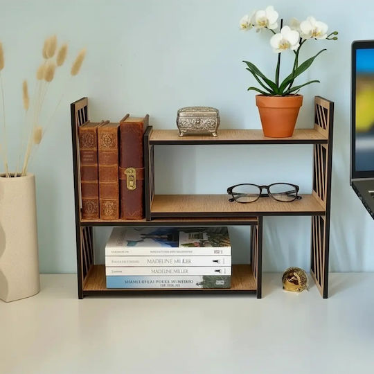Bücherregal Schwarz 63x15x34cm