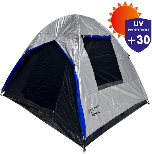 Panda Trend Ii Summer Camping Tent Igloo Silver With Double Cloth 210x218x170cm