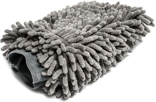 Car Wash Glove Made Microfiber Light Gray 20x25cm Er D L