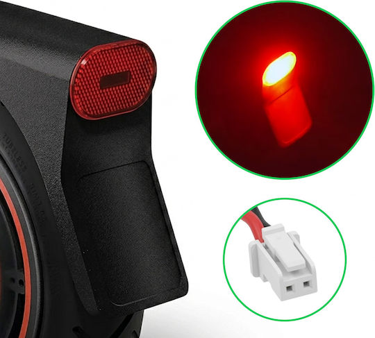 Avizar LED Задна Светлина Xiaomi Scooter 5 Max 5 Pro Комплект За Монтаж Черна Червена