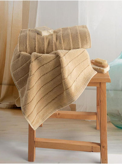 SteweHome Face Towel 50x90cm Brown