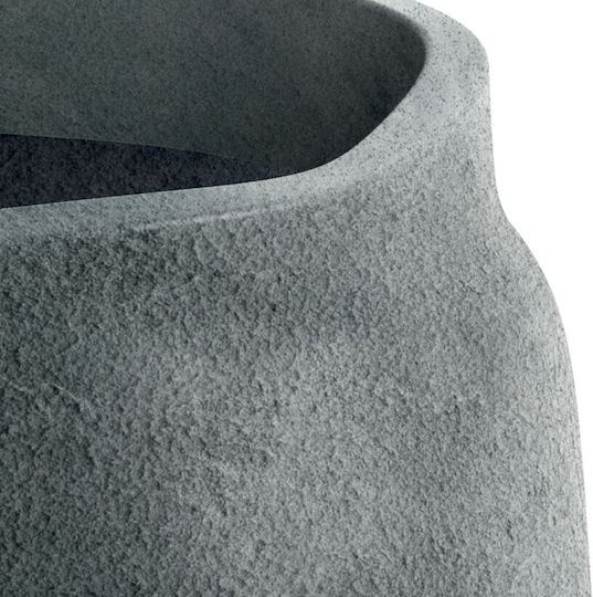 Ethick Ceramic Grey Flower Pot Ethick Ceramic Grey Flower Pot