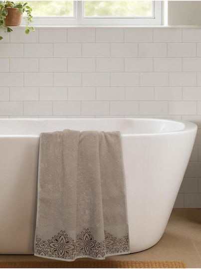 SteweHome Face Towel 50x90cm Brown 2 Pieces