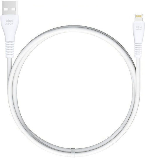 Blue Star Cablu USB-A La Lightning 12W Alb 1m