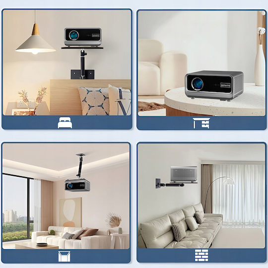 Zenwire G60 Projector DLP Full HD Λάμπας LED με Wi-Fi και Ενσωματωμένα Ηχεία