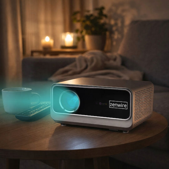 Zenwire G60 Projector DLP Full HD Λάμπας LED με Wi-Fi και Ενσωματωμένα Ηχεία