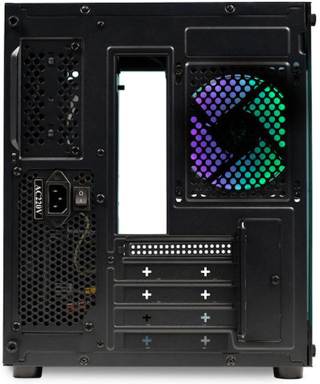 Spacer Aquarium Gaming Mini Tower Carcasă PC Cu Deschidere Laterală Neagră
