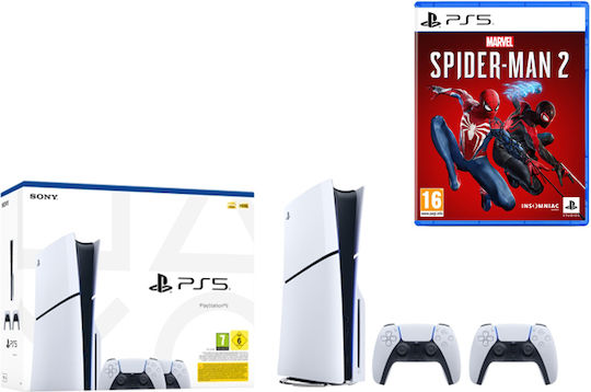 Sony PlayStation 5 Slim 1TB & Dualsense & Spiderman 2