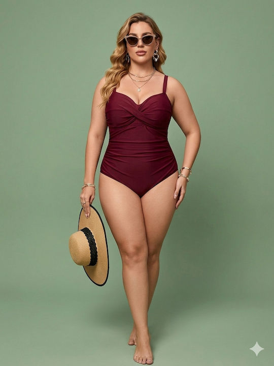 Burgundy Swimsuit