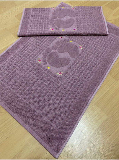 SteweHome Set Covoare De Baie Din Bumbac STE-024629-V50854 Violet 50x70cm 2 Bucăți SteweHome Set Covoare De Baie Din Bumbac STE-024629-V50854 Violet 50x70cm 2 Bucăți