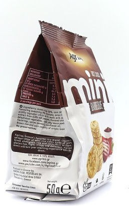 Agrino Ρυζογκοφρέτες Mini με γεύση BBQ 50gr