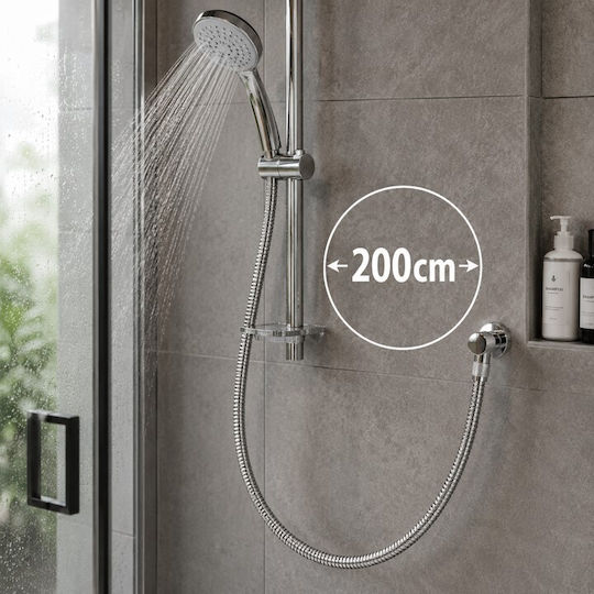 Inox Shower Hose Silver 214-10077CR200 200cm (1/2")