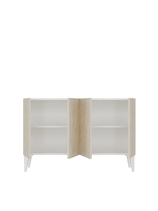 Μπουφές Ξύλινος Λευκός 120x32x79cm