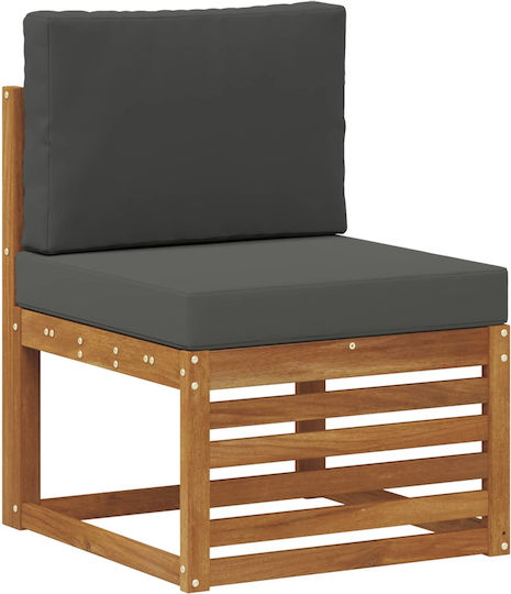 vidaXL Garden & Outdoor Furniture Sets Living Room Set Pieces Natural and Charcoal with Pillows