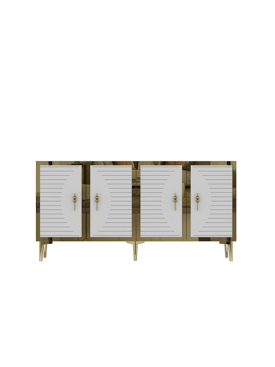 Буфет Дървен Златист 150x32x75см