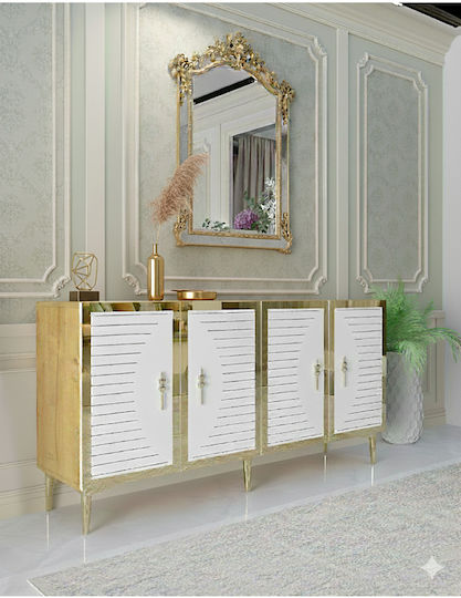 Буфет Дървен Златист 150x32x75см