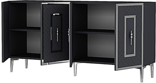 Sideboard Holz Grau 150x32x75cm Sideboard Holz Grau 150x32x75cm