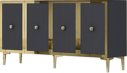 Μπουφές Ξύλινος Γκρι 150x32x75cm Μπουφές Ξύλινος Γκρι 150x32x75cm