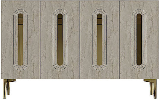 Μπουφές Ξύλινος Καφέ 120x32x75cm