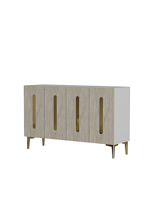 Μπουφές Ξύλινος Καφέ 120x32x75cm