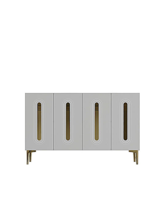 Μπουφές Ξύλινος Καφέ 120x32x75cm