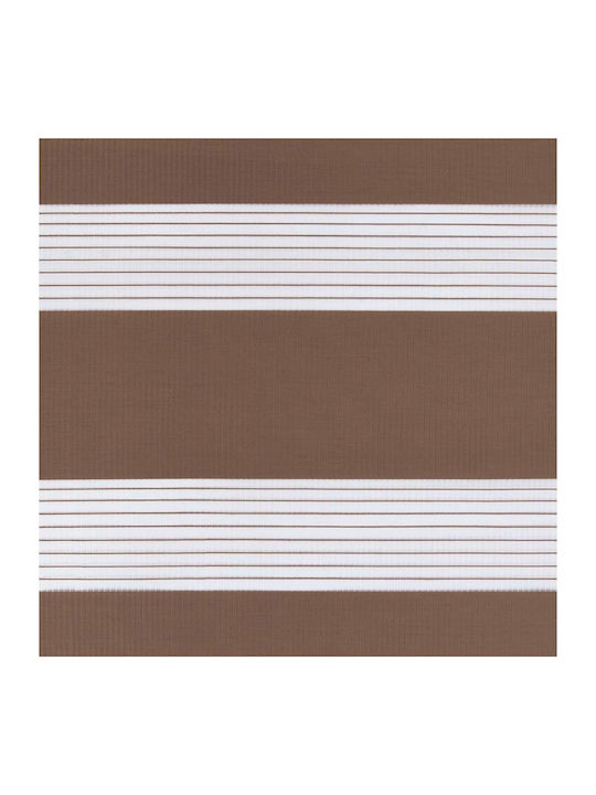 vidaXL Roller Blinds Partial Blackout Brown W105xH230cm 4014392