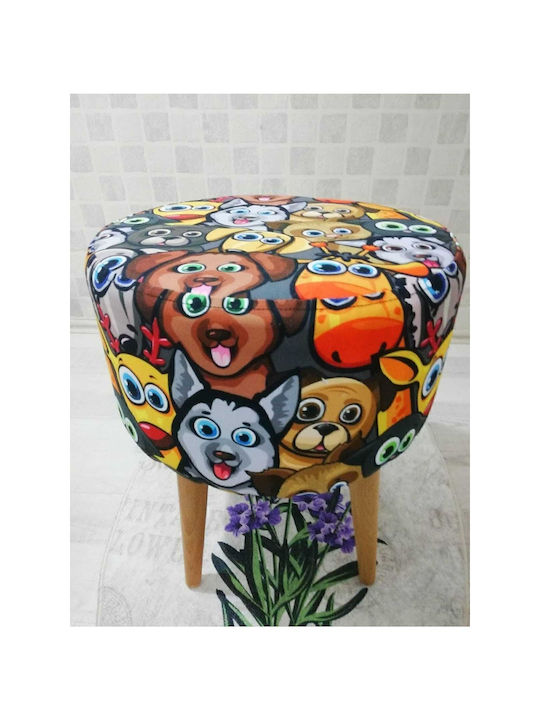 Suport Pentru Picioare Din Lemn Multicolor